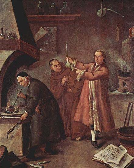Pietro Longhi Die Alchemisten oil painting image